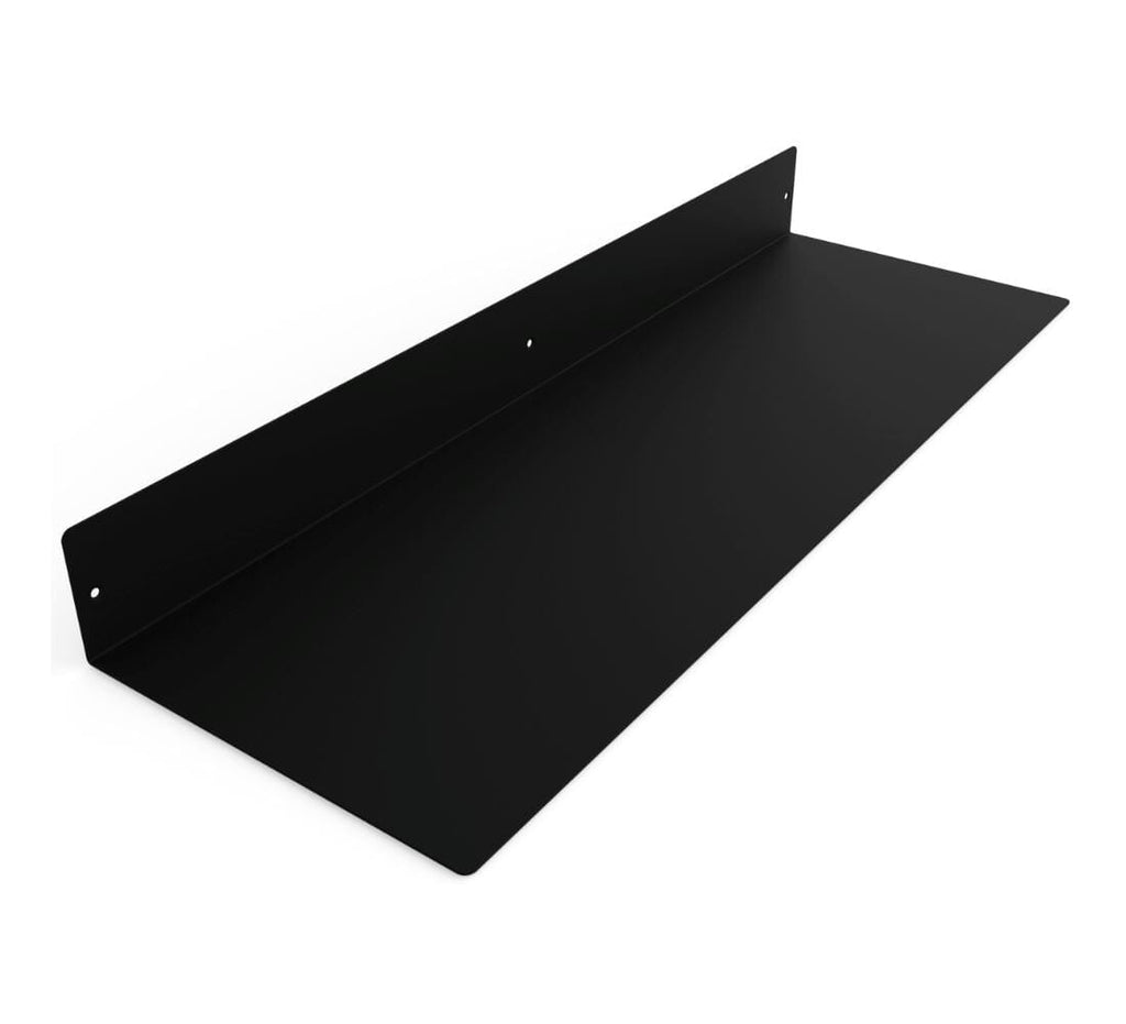 Powder Coated Industrial Forged Steel Linear Floating Shelf - (Colors: Black, White, & Gold) (Sizes: 12", 24", 36", 48") Industrial Steel (USA) diycartel 