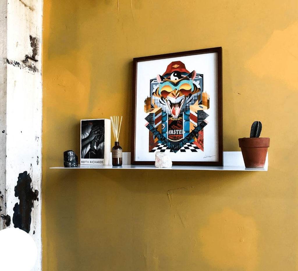 Powder Coated Industrial Forged Steel Linear Floating Shelf - (Colors: Black, White, & Gold) (Sizes: 12", 24", 36", 48") Industrial Steel (USA) diycartel 