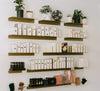 Powder Coated Industrial Forged Steel Linear Floating Shelf - (Colors: Black, White, & Gold) (Sizes: 12", 24", 36", 48") Industrial Steel (USA) diycartel 