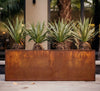 Corten Steel Rectangular Planter Box Outdoor diycartel 