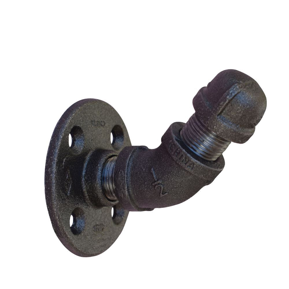 Industrial Pipe Hooks (3 styles) Industrial Pipe (Iron) diycartel 45-degree 