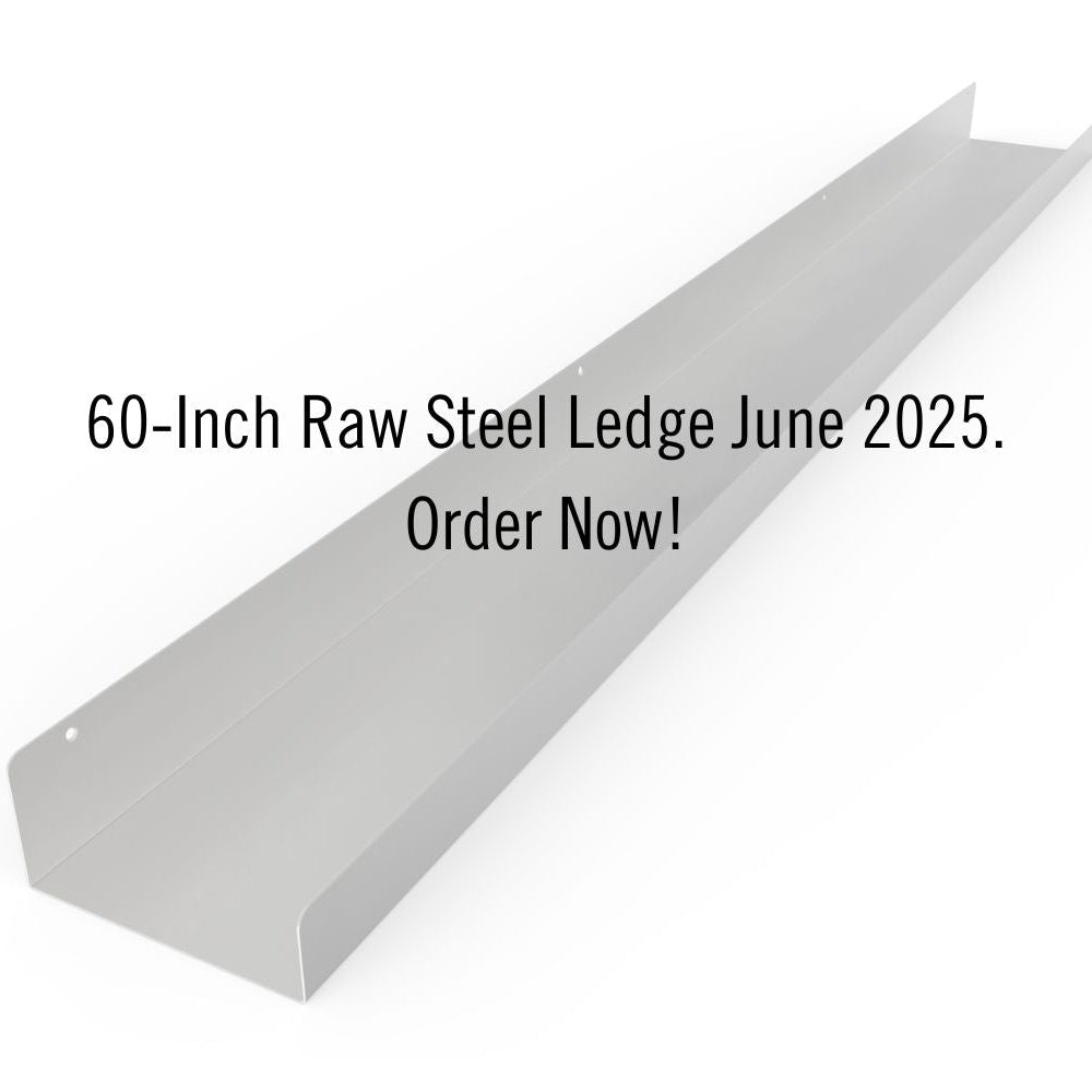 Industrial Forged Steel Floating Shelf Ledge (Size: 24", 30", 36", 48", 60") Industrial Steel (USA) diycartel 60-Inch 