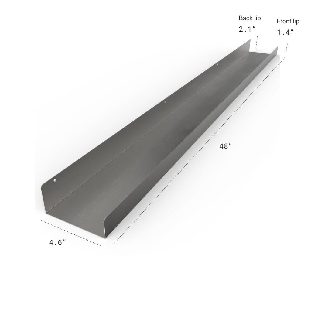 Industrial Forged Steel Floating Shelf Ledge (Size: 24", 36", & 48") Industrial Steel (USA) diycartel 48-Inch 