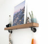 Industrial Pipe L / J Shelf Brackets - 2 Pack (Size: 3", 7", 12") Industrial Pipe (Iron) diycartel 3-inch 