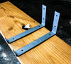 Industrial Steel Floating Shelf J Bracket with Lip - 2 Pack (Size: 11 ⅜", 8", 6") Industrial Steel (USA) diycartel 
