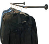 Industrial Pipe Wall/ Ceiling Mount Garment Rack (Size: 30"x12", 48"x12") Industrial Pipe (Iron) diycartel 