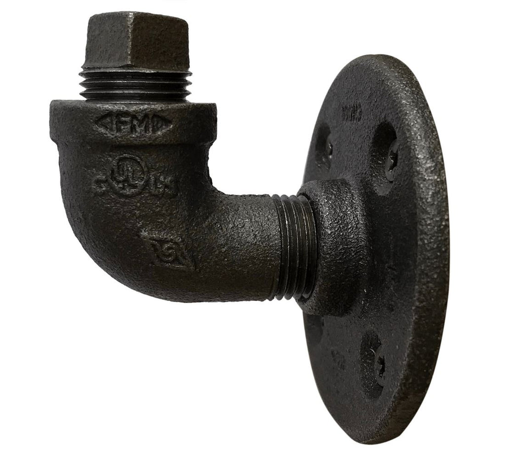 Industrial Pipe Hooks (3 styles) Industrial Pipe (Iron) diycartel 90-degree 