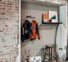Industrial Pipe Wall Mounted Clothing/ Garment Rack (Size: 14.5", 22.5") Industrial Pipe (Iron) diycartel 