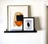Powder Coated Industrial Steel Floating Shelf Ledge - (Colors: Black & White) (Sizes: 24" & 48") Industrial Steel (USA) diycartel 