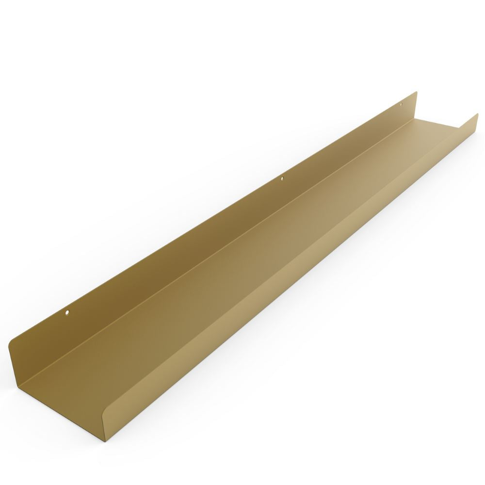 Powder Coated Industrial Steel Floating Shelf Ledge - (Colors: Black | White | Gold) (Sizes: 24" 36" & 48") Industrial Steel (USA) diycartel 