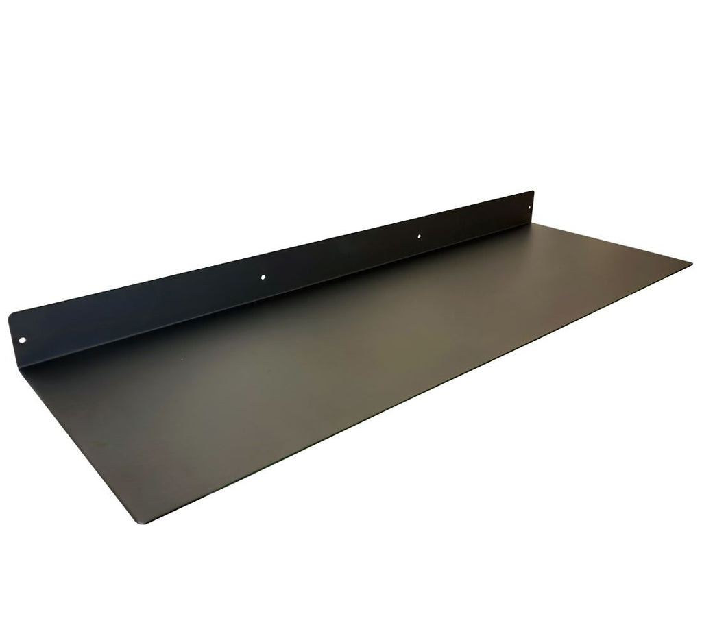 Industrial Forged Steel Linear Floating Shelf (Size: 12", 24", 36", 48") Industrial Steel (USA) diycartel 36in x 12in 