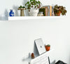 Powder Coated Industrial Steel Floating Shelf Ledge - (Colors: Black & White) (Sizes: 24" & 48") Industrial Steel (USA) diycartel 