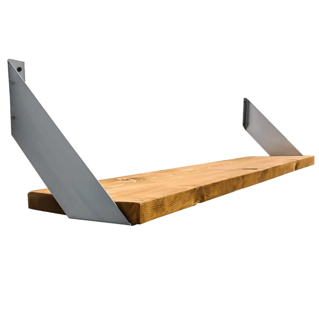Industrial Forged Steel Angled Shelf Brackets - 2 Pack (Size: 12") Industrial Steel (USA) diycartel 
