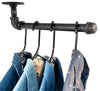 Industrial Face Out Wall Mount Garment Rack - 2 pack (Size: 12") Industrial Pipe (Iron) diycartel 