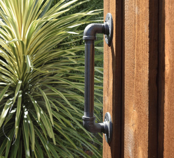 Industrial Pipe Door Handle (Size: 6", 9", 12") Industrial Pipe (Iron) diycartel 