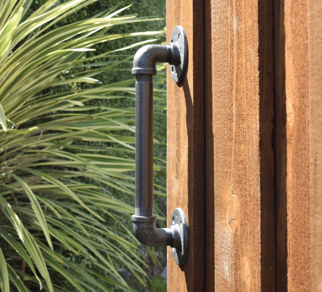Industrial Pipe Door Handle (Size: 6", 9", 12") Industrial Pipe (Iron) diycartel 