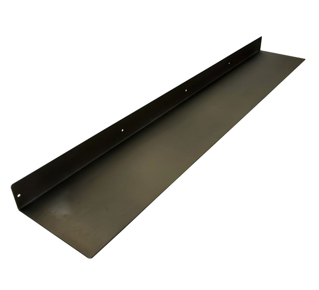 Industrial Forged Steel Linear Floating Shelf (Size: 12", 24", 36", 48") Industrial Steel (USA) diycartel 48in x 8in 