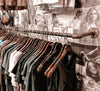 Industrial Pipe Wall/ Ceiling Mount Garment Rack (Size: 30"x12", 48"x12") Industrial Pipe (Iron) diycartel 