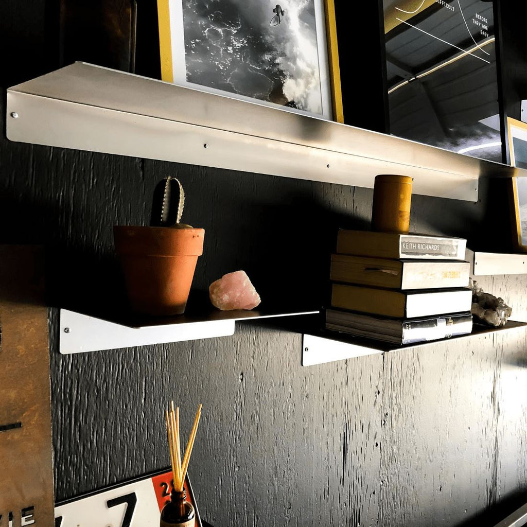 Industrial Forged Steel Linear Floating Shelf (Size: 12", 24", 36", 48") Industrial Steel (USA) diycartel 