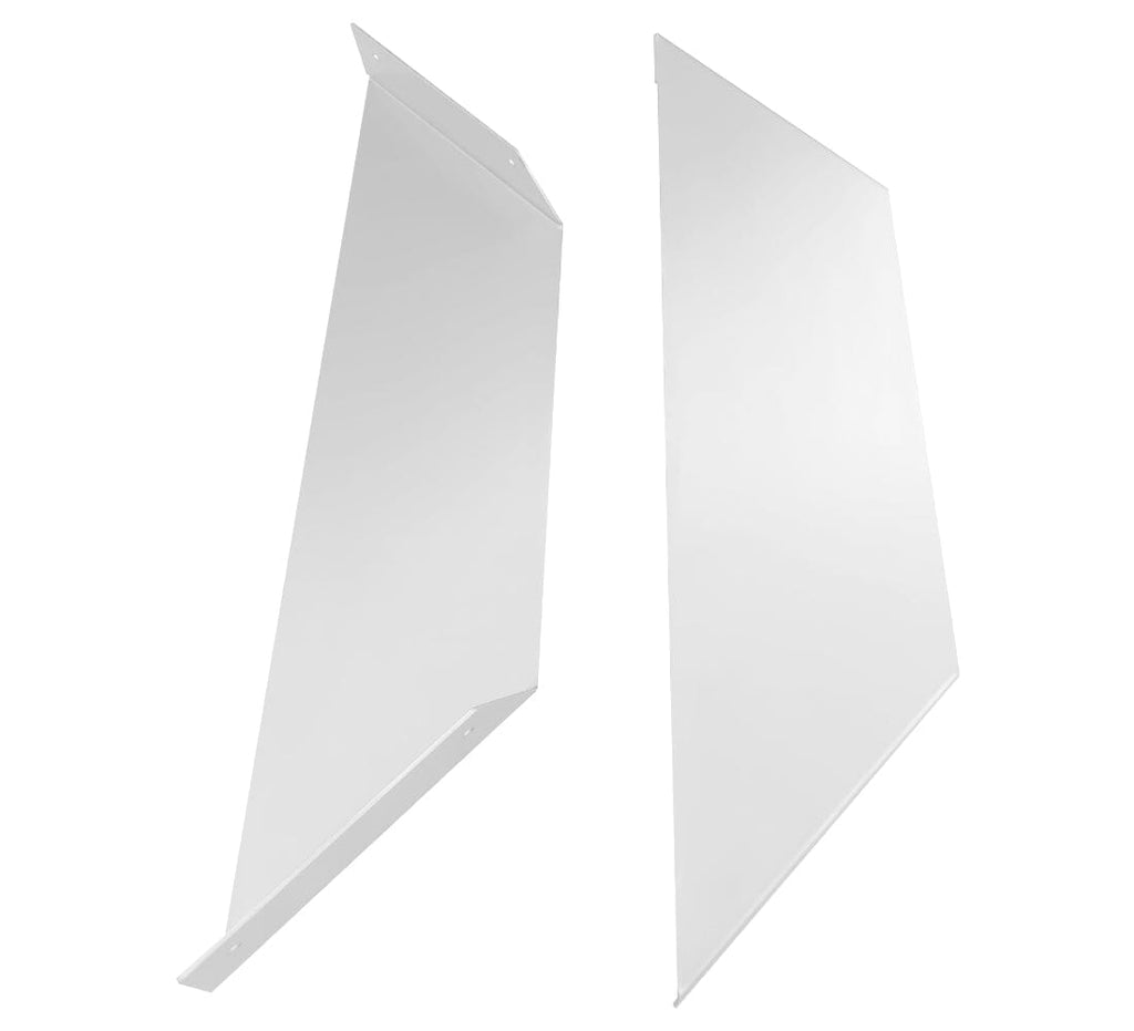 Industrial Forged Steel Angled Shelf Brackets - 2 Pack (Size: 12") Industrial Steel (USA) diycartel White 